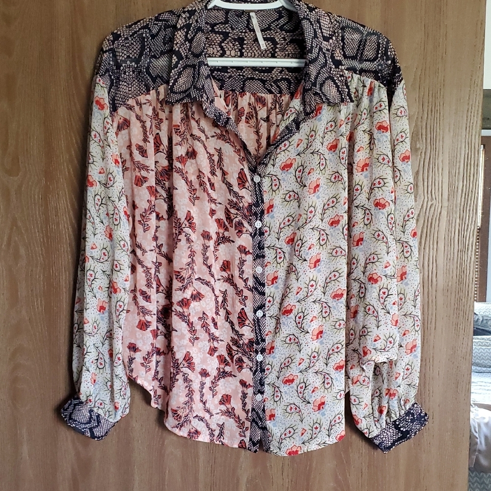 Floral Patchwork Blouse - image 6